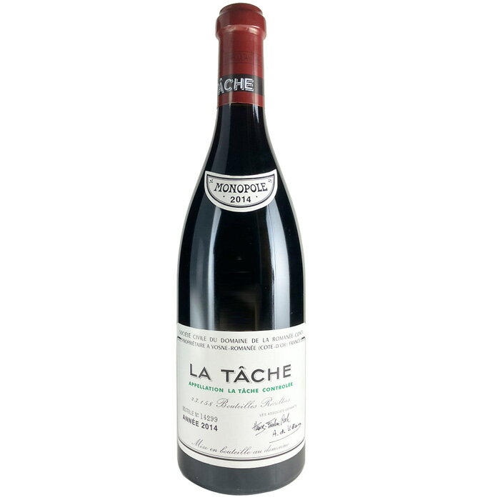 ドメーヌ ド ラ ロマネ コンティ ラ ターシュ グラン クリュ 2014 赤ワイン フランス Domaine de la Romanee Conti La Tache Grand Cru 赤 ブルゴーニュ 750ml パーカーポイント96点 ワイン ロマネコンティ 特級畑