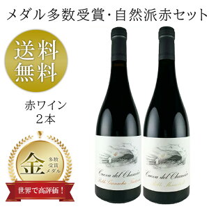 金メダル受賞 オーガニック 赤ワイン 2本セット 飲み比べ 赤ワイン 赤 スペイン 自然派 BIO ビオ ビオワイン クエバデルチャマン セット ワイン ボデガス・サンタ・クルス・デ・アルペラ wine