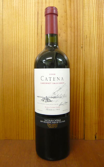 カテナ カベルネ ソーヴィニヨン [2008]年 ボデガス カテナ サパータ元詰CATENA Cabernet Sauvignon Mendoza [2008] Bodega Catena Zapata 【★】