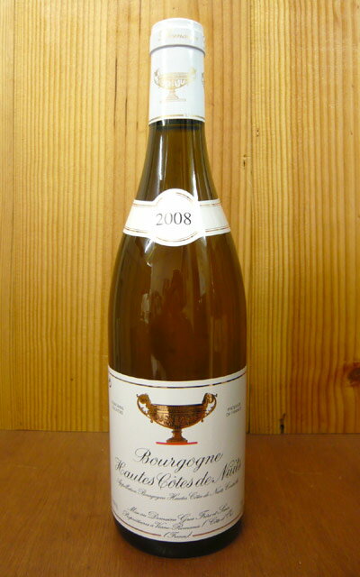 【6本以上ご購入で送料 代引き無料】ブルゴーニュ オート コート ド ニュイ ブラン[2008]年 ドメーヌ グロ フレール エ スール元詰Bourgogne Hautes Cotes de Nuits Blanc [2008] Domaine Gros Frere & Sour