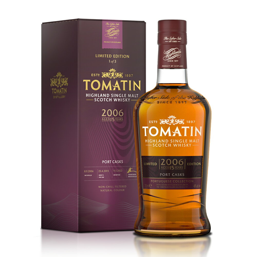 【正規品 箱入】トマーティン ポート カスク 15年 2006年 ポーチュギース コレクション ハイランド シ..