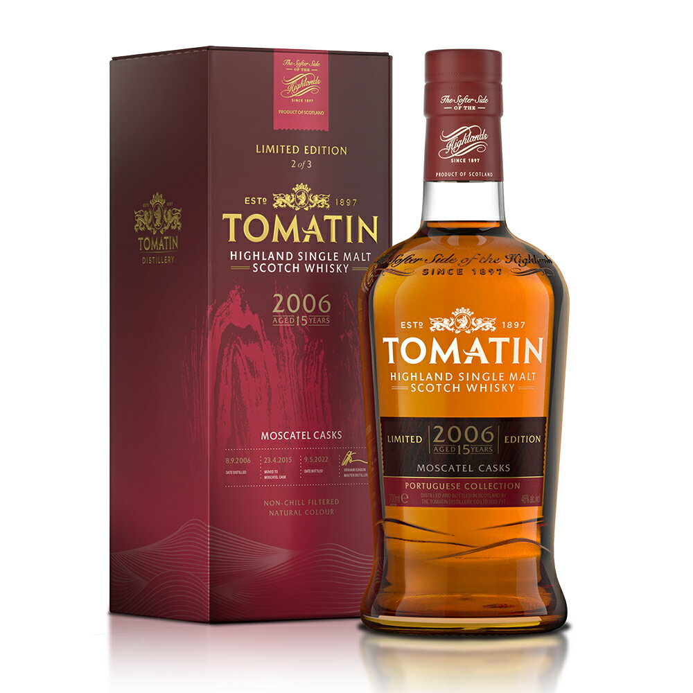 【正規品 箱入】トマーティン モスカテル カスク 15年 2006年 ポーチュギース コレクション ハイランド..