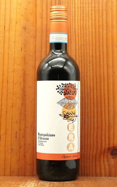 エラ モンテプルチアーノ ダブルッツォ オーガニック 2022 カンティーネ アウローラ ビオロジック ヴィーガン認証 赤 辛口ERA Montepulciano d'Abruzzo Organic 2022 Cantine Aurora