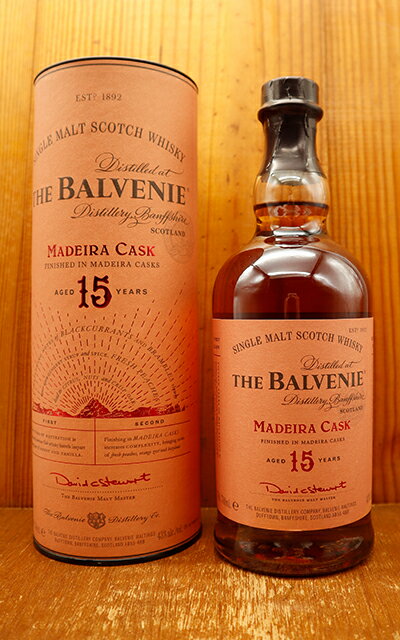 yzU oFj[ }fB JXN 15N VO g XRb` ECXL[ 700ml 43THE BALVENIE MADEIRA CASK AGED 15 YEARS SINGLE MALT SCOTCH WHISKY 700ml 43%