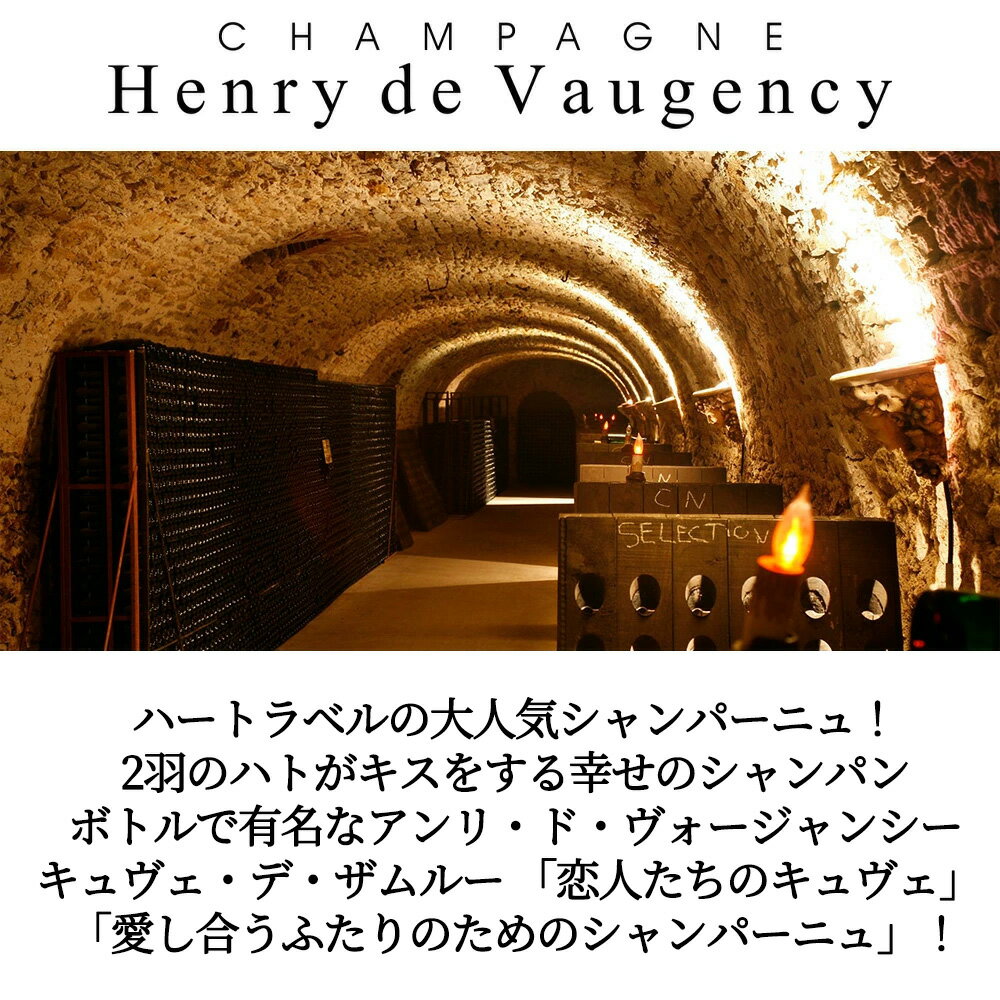 ������̵�� 6�ܥ��åȡۥ���� �� ����������󥷡� ����� ����� ������� �� ����롼 �֥�� �� �֥�� �֥��å� �磻�󥻥å�Henry de Vaugency Champagne Oger Grand Cru Cuvee des Amoureux