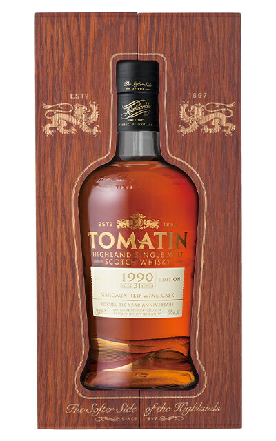 TOMATIN 【送料無料】【箱入 正規品】トマーティン 1990年 31年 マルゴー レッド ワイン カスク ハイランド シングル モルト スコッチ ウイ