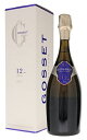 yzSbZ Vp[jghD] h J[ ~j}hubg N.V XyV LF 12Nn AOCVp[j KiGosset Champagne 12 ANS (years) de Cave a Minima Brut (The oldest wine House in Champagne Ay 1584)