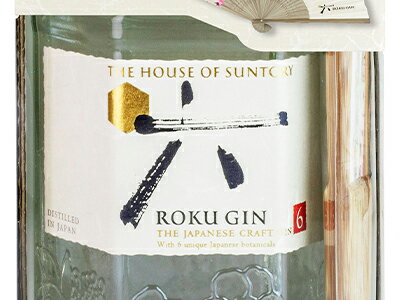 【箱入 正規品】サントリー ジャパニーズ クラフト ジン 六(ROKU) オリジナル扇子付き 700ml 47％SUNTORY JAPANEASE CRAFT GIN ROKU GIN 700ml 47%