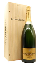 【超特大サイズ 木箱 正規品】超大型ボトル カナール デュシェーヌ シャンパーニュ ブリュット キュヴェ レオニー ジェロボアムボトル 3000mlCanard Duchene Champagne Cuvee LEONIE BRUT AOC Champagne WOODENBOX Jeroboam