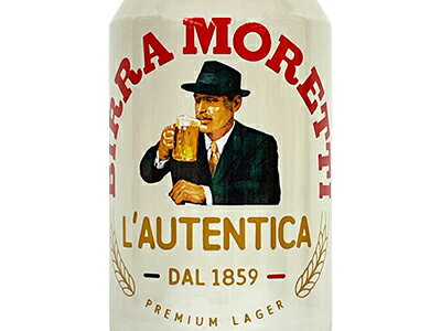 【6缶入り グラス付き】モレッティ ビール 330ml缶 6缶パック! 今ならモレッティオリジナルグラス1脚付き ビール 酒 缶ビール