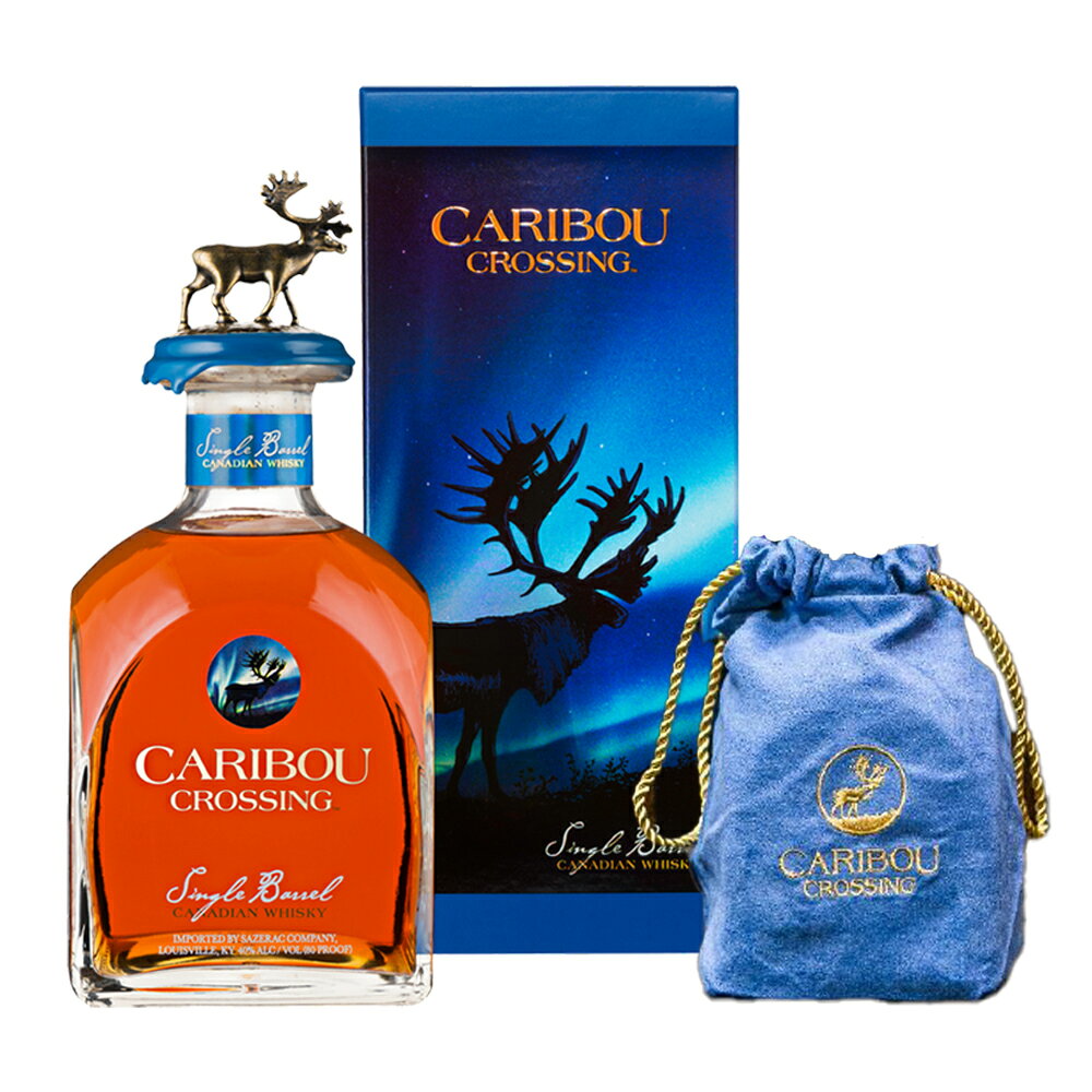 【正規品 箱入】カリブー クロッシング シングル バレル カナディアン ウイスキー 750ml 40％CARIBOU CROSSING SINGLE BARREL CANADIAN WHISKY 750ml 40%