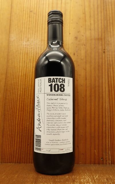 ワインメーカーズ ノート カベルネ シラーズ バッチ 108 2022 アンドリュー ピース オーストラリア 赤ワイン 750mlWINEMAKERS NOTES [Batch 108] Cabernet Shiraz 2022 Andrew Peace【eu_ff】