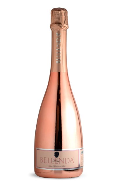 ベッレンダ ロゼ スプマンテ ブリュット ロザリカ ローズメタル 限定輸入品、メタリック仕上げボトルBELLENDA Vino Spumante Rose Brut Rosalica 