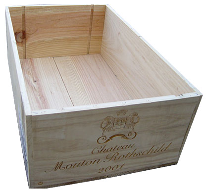 ウキウキワインの玉手箱　シャトー・ワイン木箱 12本用