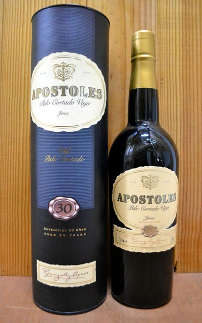 アポストレス ヴェリーオールド パロ コルタド シェリー ソレラ 30年 ゴンザレス ビアス社APOSTOLES Old Sherry Old Palo Cortado Viejo Aged 30 Years Gonzalez-Byass Can Box (Gold International Wine Challange) rare－wine