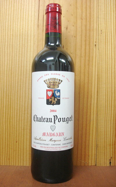シャトー プージェ [2004]年 AOC マルゴー メドック グラン クリュ クラッセ 公式格付第4級Chateau Pouget [2004] AOC Margoux (Grand Cru Classe en1855) du Medoc