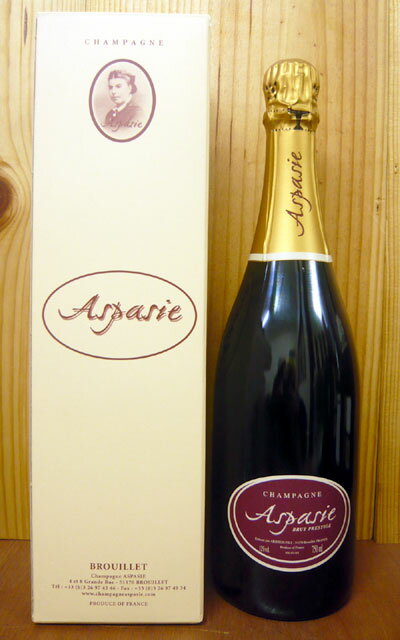 【箱入】シャンパーニュ アスパジー ブリュット プレスティージュ（アリストン フィス）ギフトボックス（箱入）Champagne Aspasie Brut Prestige (ARISTON Fils) Gift Box