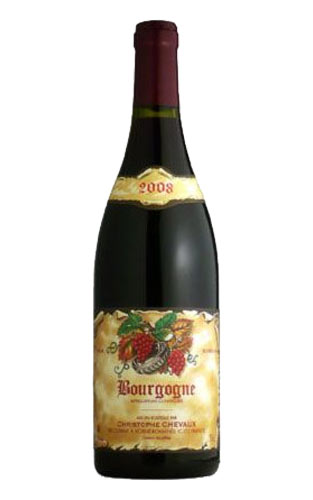 ブルゴーニュ ピノ ノワール[2008]年 ドメーヌ クリストフ シュヴォー元詰 AOCブルゴーニュ ピノ ノワールBourgogne Pinot Noir [2008] Domaine Christophe Chevaux