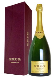 【大型ボトル 豪華ギフト箱入】クリュッグ シャンパーニュ グラン キュヴェ ブリュット (エディション163) AOCシャンパーニュ 大型マグナムサイズ (1,500ml) 豪華ギフト箱入 正規代理店輸入品(正規品) 1.5L KRUG Champagne Grande Cuvee Brut