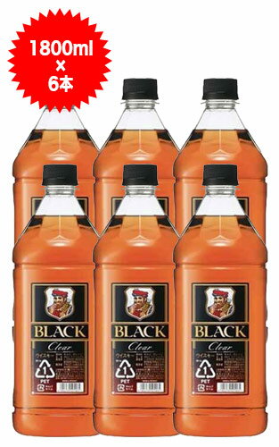 ブラックニッカ クリア 1800ml×6本 ケースブレンデッド ウイスキー ニッカウイスキー 正規品 1800ml 37％ 大容量BLACK NIKKA CLEAR BLENDED WHISKY