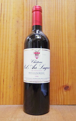 シャトー ベレール ラグラーヴ 1986 フランス ボルドー AOCムーリス クリュ ブルジョワ級 赤ワイン ワイン 辛口 フルボディ 750mlChateau Bel-Air-Lagrave [1986] AOC Moulis-en-Medoc Cru Bourgeois