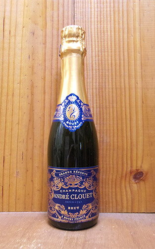 アンドレ クルエ シャンパーニュ グラン レゼルヴ ブリュット ブラン ド ノワール 泡 シャンパン 白 ワイン 辛口 375mlANDRE CLOUET Champagne Grande Reserve Brut (Half Size) AOC Champagne
