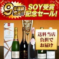 【送料無料】SOY受賞記念大感謝!うきうき高級辛口シャンパーニュ究極飲み比べ豪華5本セット【限定48セットのみ】