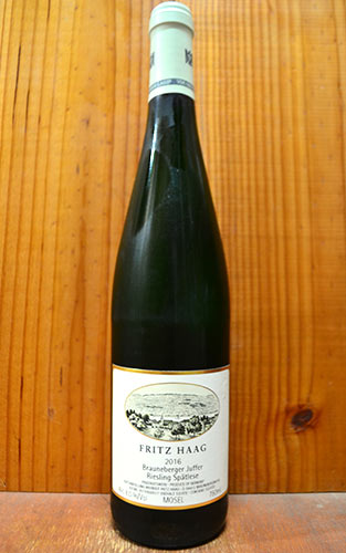 ブラウネベルガー ユッファー リースリング シュペートレーゼ 2016 フリッツ ハーク 白ワイン 甘口 750mlBrauneberger Juffer Riesling Spatlese [2016] FRITZ HAAG 【N12★】