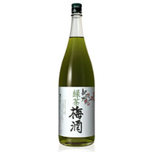 紀州 緑茶梅酒 1.8L 1800ml 健康食前酒 紀州の梅酒 梅飲料 1梱包につき2本までのお届けとなります