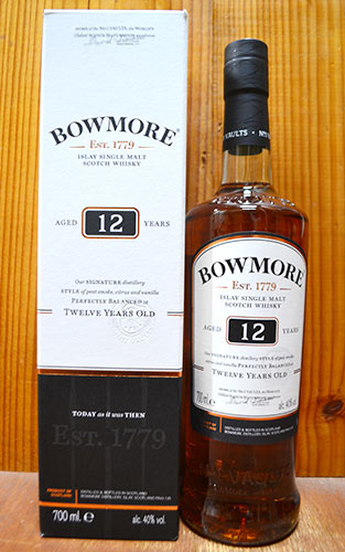 BOWMORE 【箱入 正規品】ボウモア 12年 アイラ シングル モルト スコッチ ウイスキー 700ml 40％ whisky_YBW12