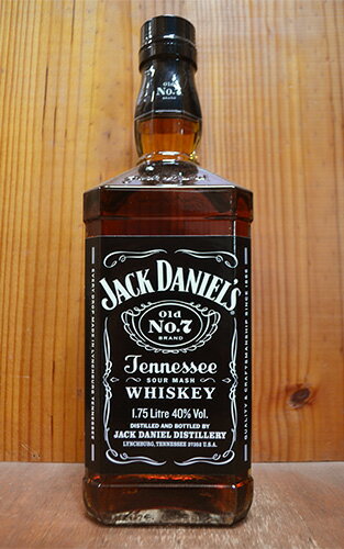 【正規品 1750ml ビッグサイズ】ジャック ダニエル ブラックラベル オールド No.7 テネシーウイスキー ジャック ダニエル蒸留所 正規代理店輸入品 1750ml 40％ ハードリカー 大容量JACK DANIELS TENNESSEE WHISKY JACK DANIEL'S