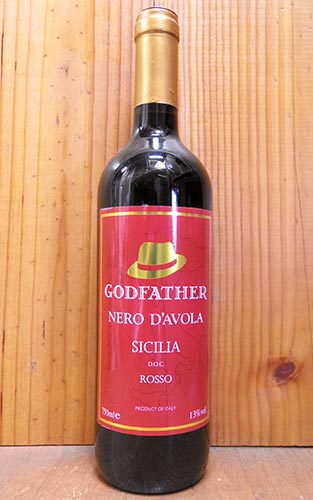 【500均】シチリア ネロ ダーヴォラ ゴッドファーザー 2017 DOCシチリア ネロ ダヴォラ (エノ イタリア社) 13％ 赤ワイン ワイン 辛口 ミディアムボディ 750mlGodfather Nero d'Avola [2017] DOC Sicilia (Nero d'Avola 100%) (Eno Italia)