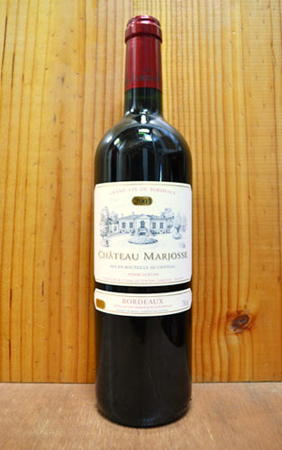 シャトー マルジョス[2003]年 シャトー シュヴァル ブランの総支配人による自らのワイン！ ピエール リュルトン家元詰 AOCボルドー（アントゥル ドゥ メール）Chateau Marjosse [2003] Pierre Lurton AOC Bordeaux