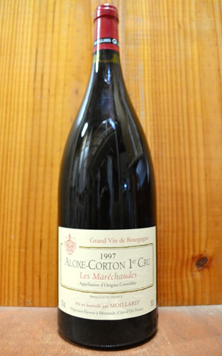 アロース コルトン プルミエ クリュ レ マレショード マグナム 1997 1500ml モワラール 赤ワインAloxe Corton 1er Cru“Les Marechaudes”[1997] M.G Moillard AOC Aloxe Corton 1er Cru