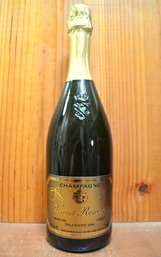 ヴァンサン ルノワール シャンパーニュ グラン クリュ(ヴェルジー) 特級 ミレジム[2004]年 蔵出し品 R.M 生産者元詰 AOCグラン クリュ ミレジム シャンパーニュ 重厚ボトルVincent Renoir Champagne Grand Cru Millesime [2004] R.M (Verzy)