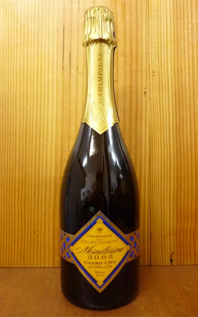 ギィ シャルルマーニュ シャンパーニ グラン クリュ 特級 オジェ メニレジム ブラン ド ブラン ブリュット ミレジム[2002]年 重厚ボトルGuy Charlemagne Champagne Grand Cru Brut Mesnillesime [2002] (Le Mesnil Sur Oger)
