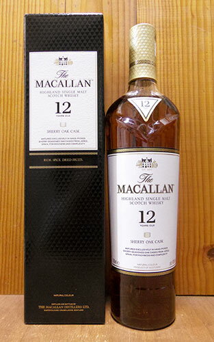 【正規品 箱入】ザ マッカラン シェリーオーク 12年 40 700ml 箱付 正規THE MACALLAN AGED 12 YEARS HIGHLAND SINGLE MALT SCOTCH WHISKY