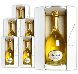【送料無料 6本セット】ルイナール (リュイナール) ブラン ド ブラン 白 泡 正規 箱付 750ml×6 シャンパン シャンパーニュ AOC ブラン ド ブラン シャンパーニュRuinart Champagne Blanc de Blancs Brut Gift Box