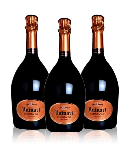 【送料無料 3本セット】ルイナール (リュイナール) ロゼ 正規 箱付 750ml×3 シャンパン シャンパーニュRuinart Champagne Brut Rose DX Gift Box