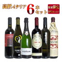 【送料無料】イタリアを代表する銘醸造り手の高級イタリアワイン豪華6本飲み比べセット(赤3本＋白1本＋泡2本) 750ml×6本Special Italian Wine 6 Set