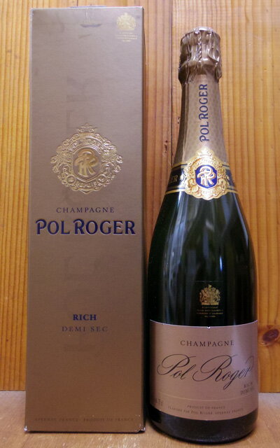 ポル ロジェ シャンパーニュ リッチ ドゥミ セック N.V(やや甘口 シャンパーニュ)AOCシャンパーニュ 正規代理店輸入品 専用箱入Pol Roger Champagne Rich Demi Sec N.V AOC Champagne