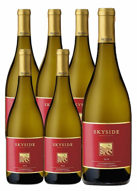 スカイサイド シャルドネ(レッドラベル)年 ニュートン ヴィンヤード ナパ70％ ソノマ30％ 750ml×6 NEWTON Chardonnay  Napa County70% Sonoma County30%