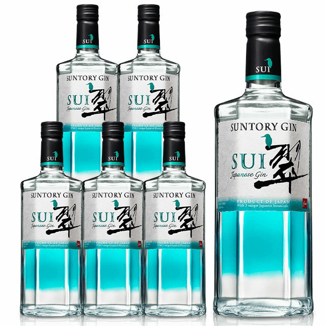 [送料無料 6本セット 正規品]サントリージン 翠(すい)ジャパニーズ クラフト ジン 700ml 40％SUNTORY GIN SUI JAPANEASE GIN 700ml 40% gin_SUIG