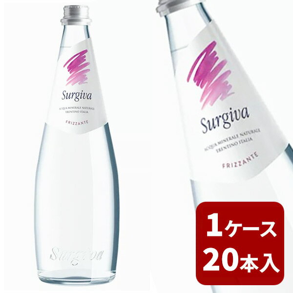 スルジーヴァ ミネラルウォーター 炭酸ガス入り 500ml 20本入Surgiva Acqua Minerale Naturale (frizzante) (500ml×20)