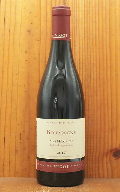 ブルゴーニュ レ マラディエール ルージュ2017年 Dm ファブリス ヴィゴ元詰 AOCブルゴーニュ ルージュ フレンチオーク樽で14ヶ月熟成 ノンフィルターBourgogne Rouge Les Maladieres 2017 Domaine FABRICE VIGOT AOC Bourgogne Rougeのサムネイル