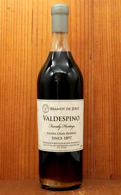 [正規品]バルデスピノ ファミリー ヘリテージ ブランデー ソレラ グラン リゼルバ 700ml 40％VALDESPINO FAMILY HERITAGE BRANDY SOLERA GRAN RESERVA 700ml 40%