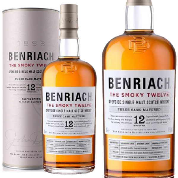 ベンリアック スモーキー 12年 スペイサイド シングル モルト スコッチ ウイスキー スリーカスクマチュアード 700ml 46％BENRIACH SMOKY AGED 12 YEAR SPEYSIDE SINGLE MALT SCOTCH WHISKY THREE CASK MATURED 700ml 46%