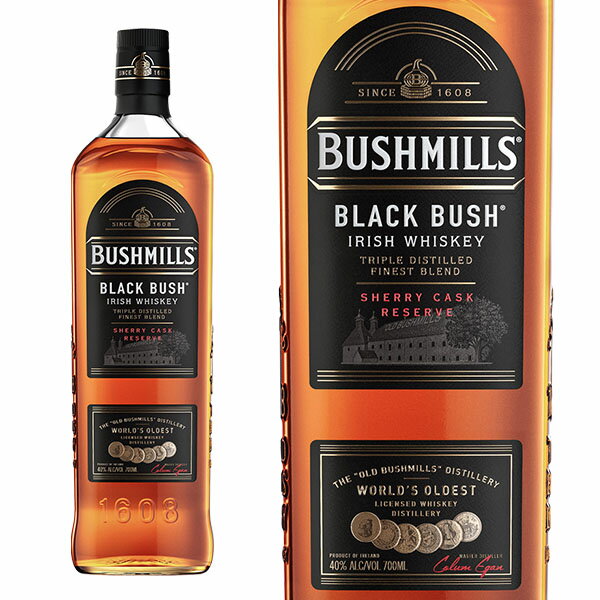 ブッシュミルズ ブラックブッシュ アイリッシュ ウイスキー 700ml 40％ ウィスキー ハードリカーBUSHMILLS BLACK BUSH IRISH WHISKY 700ml 40% ブッシュ