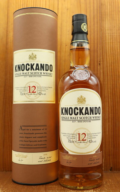 【箱入】ノッカンドゥ 12年 シングル モルト スコッチ ウイスキー 700ml 43％KNOCKANDO AGE 12 YEAR SINGLE MALT SCOTCH WHISKY 700ml 43%