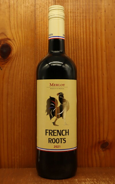 フレンチ ルーツ メルロー 2021 ラングドック ルーション IGPペイドック 赤ワイン 辛口 ミディアムボディ 750ml FRENCH ROOTS MERLOT 2021